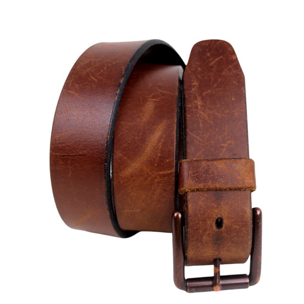 DOCKERS BROWN GENUINE LEATHER 1 3/8"Wd DRESS CASUAL MEN'S BELT Size 38/95 (A32